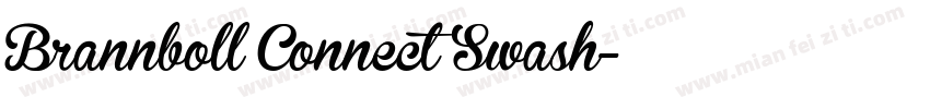 Brannboll Connect Swash字体转换